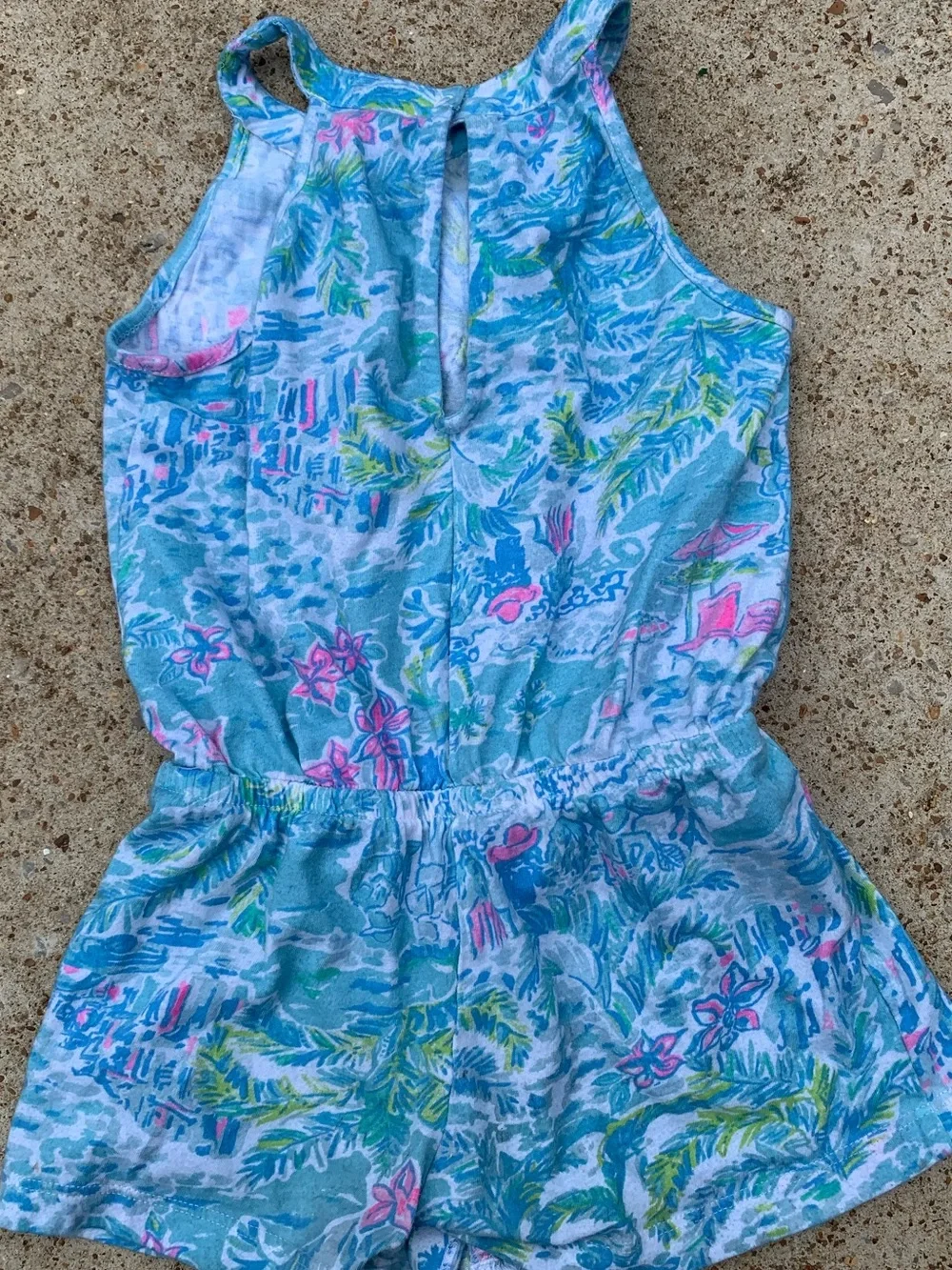 Lilly Pulitzer Girls Tropical Romper 2-3T